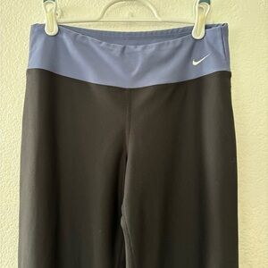 Nike women’s workout pants exercise yoga walking black blue